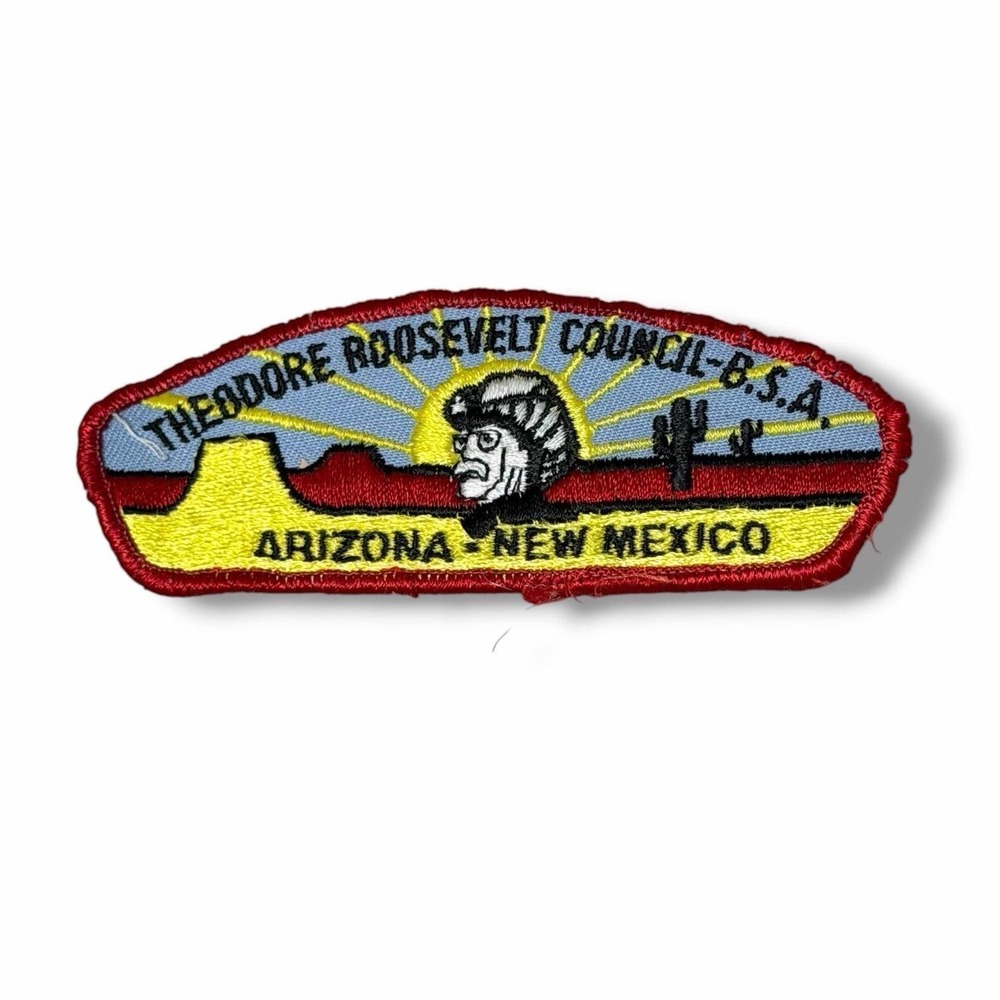 Boy Scouts Theodore Roosevelt Council Arizona New Mexico Vtg Shoulder Patch CBX